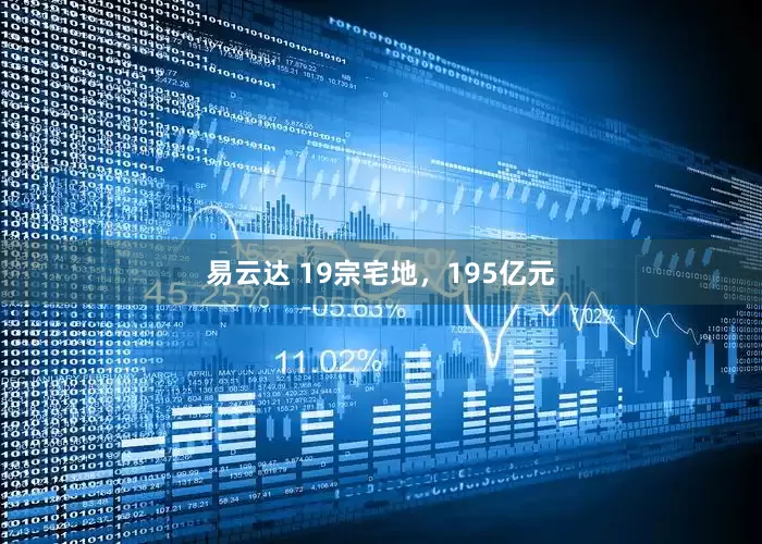易云达 19宗宅地，195亿元
